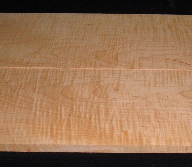 M2610-498z, 7/8x8-3/4x50, 13/16x8-3/8x50, Curly Tiger Figured Maple, 2 Bd Set cut from same plank