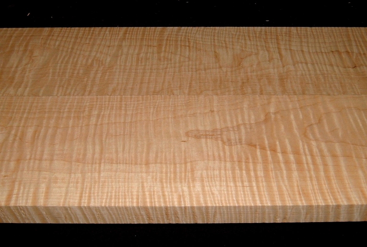M2610-527, 1x6-1/8x53, 1-1/8x6-1/4x53, Curly Tiger Figured Maple, 2 Bd Set cut from same plank 