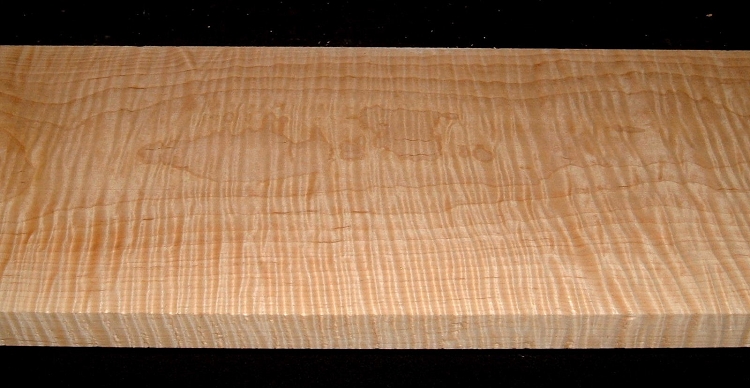 M2610-529, 1x8-3/8x52, Curly Tiger Figured Maple