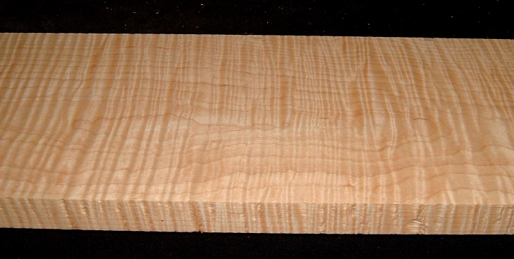 M2610-530, 1-1/8x7-3/4x67, 5/4 Curly Tiger Figured Maple