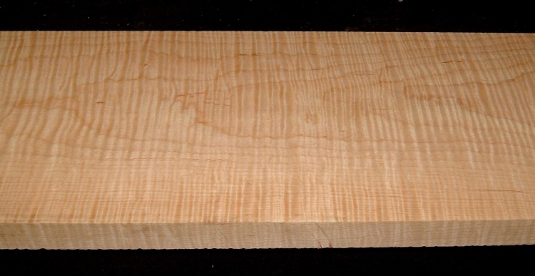 M2610-532, 1-1/8x8-1/4x58, Curly Tiger Figured Maple