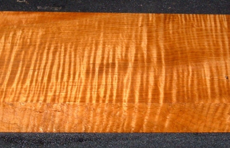 QRM2610-184T, 1-7/8x6x46, 8/4 Roasted Torrefied,  Quartersawn Curly Tiger Maple