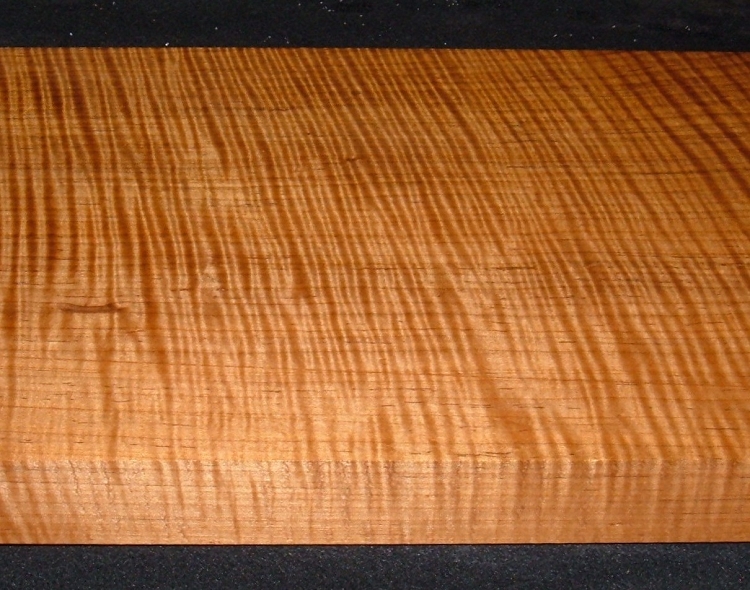 QRM2610-189T, 2-1/16x11-1/4x31, 8/4 Roasted Torrefied,  Quartersawn Curly Tiger Maple, LUTHIER QUALITY