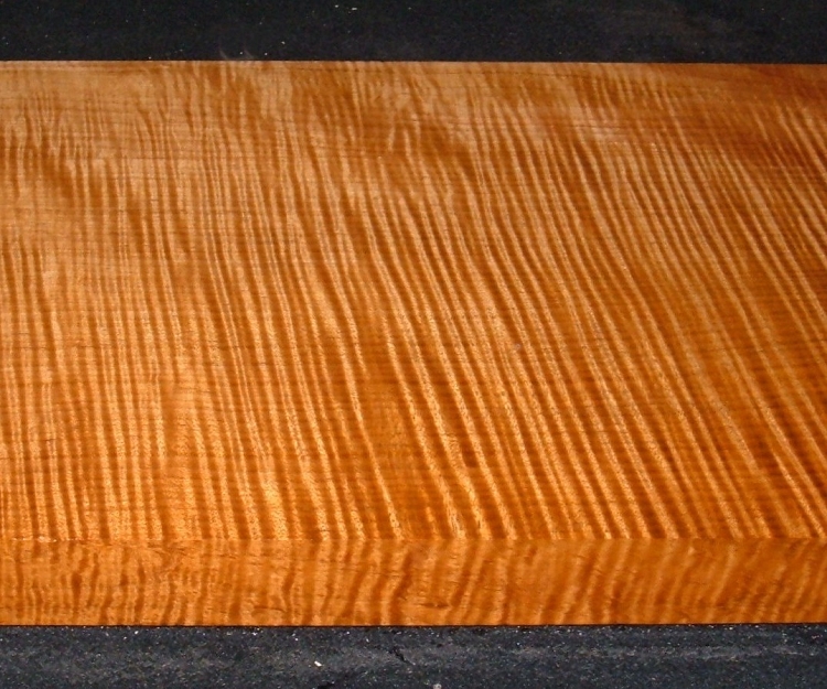 QRM2610-194T,1-11/16x12-1/4x34,  8/4 Roasted Torrefied,  Quartersawn Curly Tiger Maple, LUTHIER FIGURE