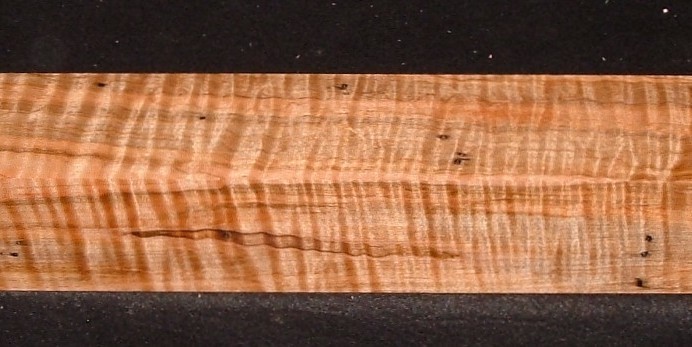 AMS-7606, 2-1/2x2-1/2x20,  Neopolitan Curly Ambrosia Maple, Turning Square/Peppermill Blank 