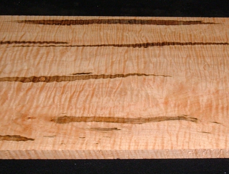 TM2610-3z, 3/4x12-1/2x50, Tapped Curly Tiger Ambrosia, Maple Super Wide