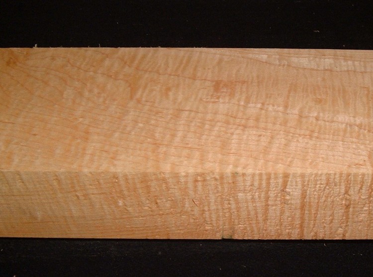 HM2610-40,  2-5/16x5-1/2x30, 10/4 Curly Tiger, Figured Hard Maple 