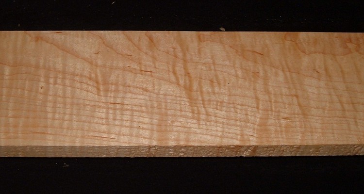 HM2610-41z, 11/16x4-1/2x51, 4/4 Curly Tiger Figured Hard Maple