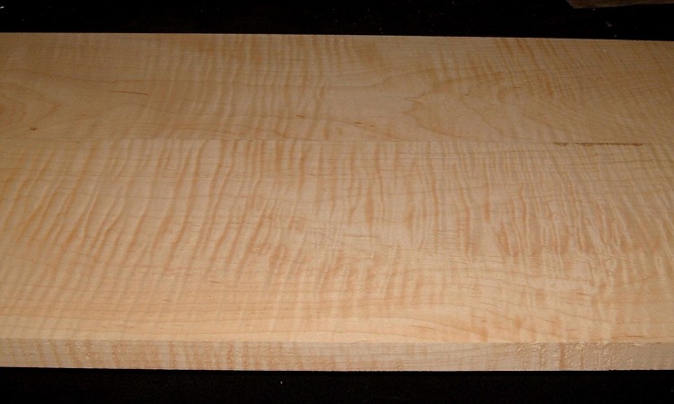 M2610-531, 1-1/16x8-3/4x57,  7/8x7-5/8x57, Curly Tiger Figured Maple, 2 Bd Set cut from same plank