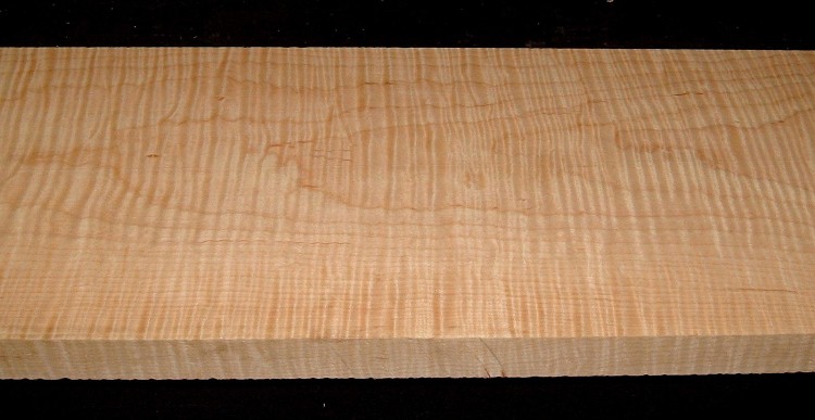 M2610-532, 1-1/8x8-1/4x58, Curly Tiger Figured Maple