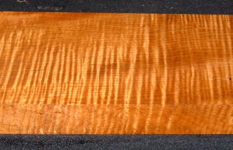 QRM2610-184T, 1-7/8x6x46, 8/4 Roasted Torrefied,  Quartersawn Curly Tiger Maple