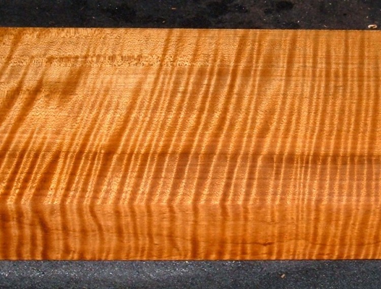 QRM2610-187T, 2x7x46, 8/4 Roasted Torrefied, Quartersawn Curly Tiger Maple