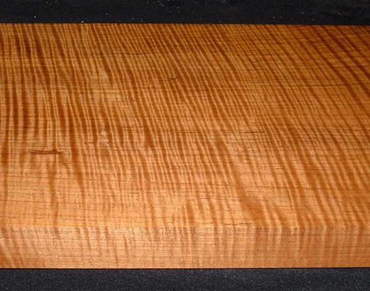 QRM2610-189T, 2-1/16x11-1/4x31, 8/4 Roasted Torrefied,  Quartersawn Curly Tiger Maple, LUTHIER QUALITY