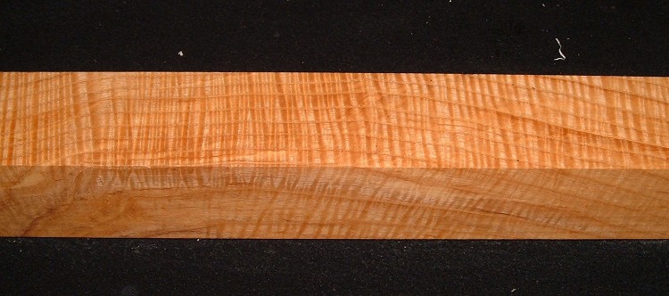 ASHS-7607JK, 2x2x19+, Curly Tiger Ash, Turning Square/Pool Cue Blank 