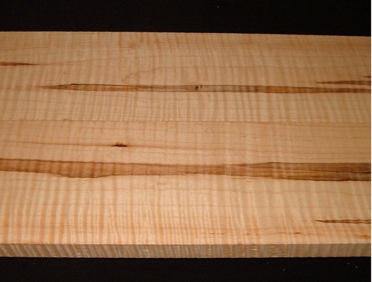 AMS-7612z, +15/16x5-5/8x30, +15/16x5-5/8x30, Curly Tiger Ambrosia Maple, 2 Bd Set cut from same plank